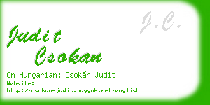 judit csokan business card