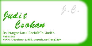 judit csokan business card